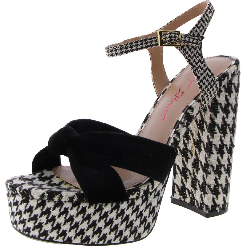 Melani Womens Platform Block Heel Platform Heels