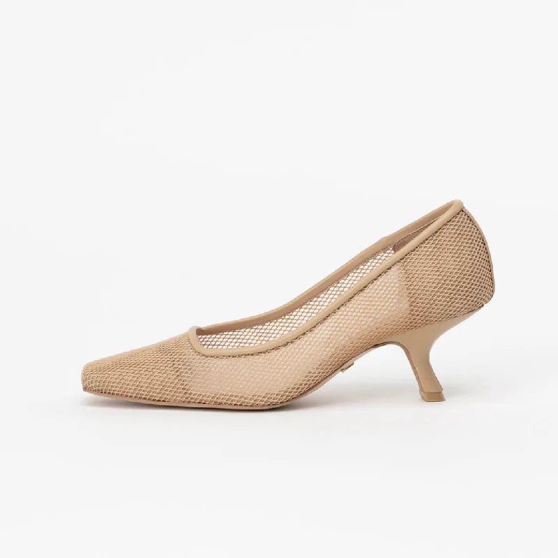 JULY - mesh mid heel pump