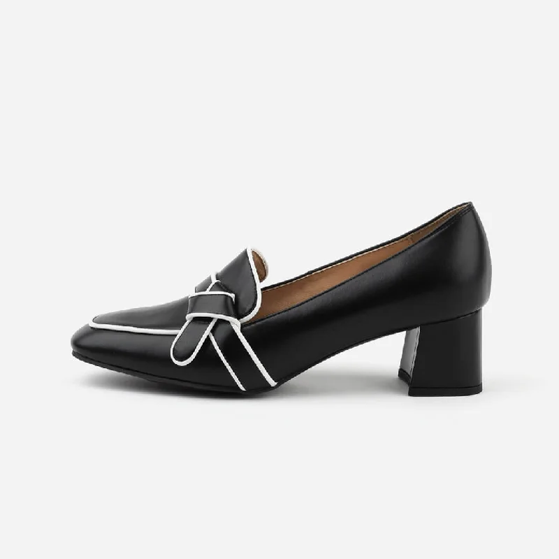 LIZZIE - chunky heel loafer