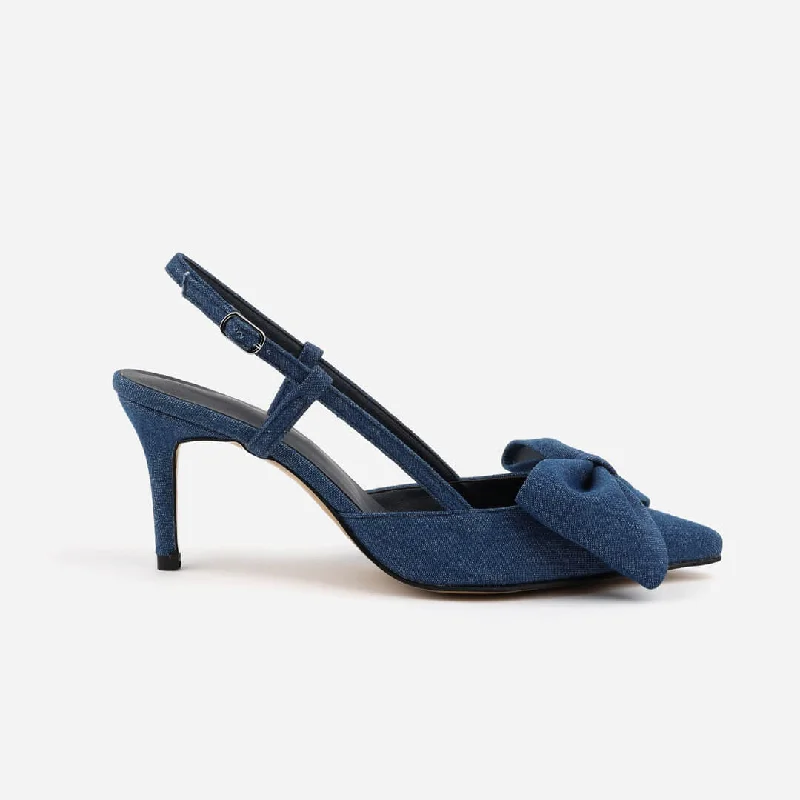 MINNESOTA - denim slingback