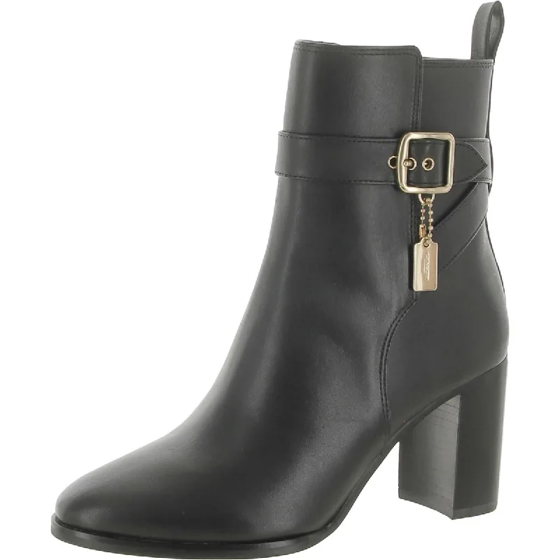 OLIVIA Womens Leather Casual Ankle Boots