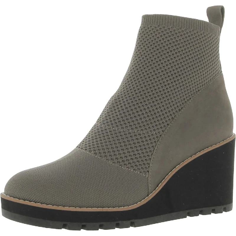 QUILL-ST Womens Leather Pull On Ankle Boots