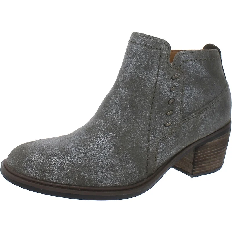 NEVA LO Womens Casual Block Heel Ankle Boots