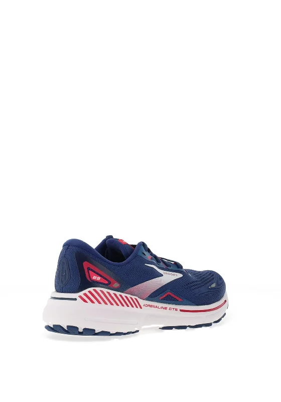 Brooks Ladies Adrenaline GTS 23 Running Shoe, Blue & Raspberry