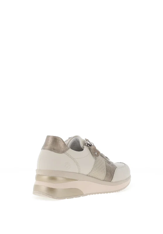 Remonte Multi Texture Wedge Trainers, Neutral