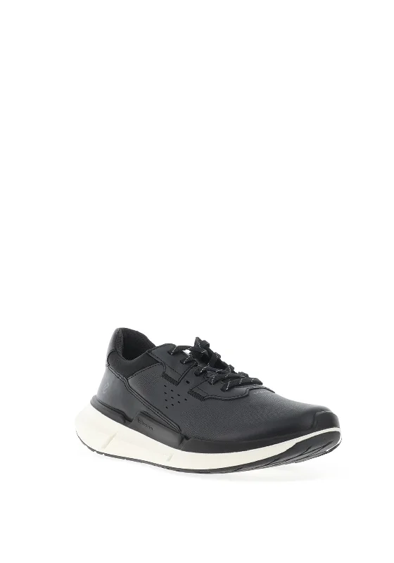 Ecco Womens Leather Biom 2.2 Trainers, Black