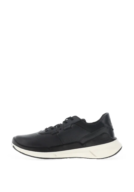 Ecco Womens Leather Biom 2.2 Trainers, Black