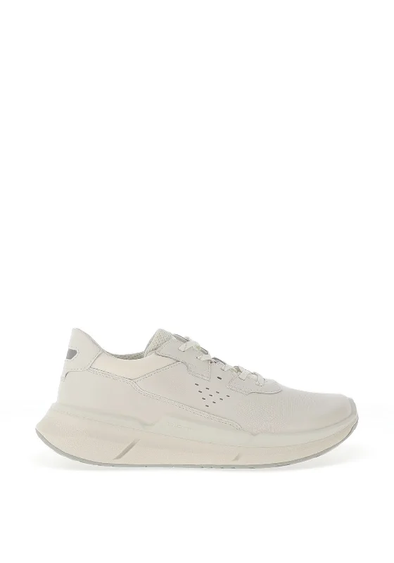 Ecco Womens Leather Biom 2.2 Trainers, White