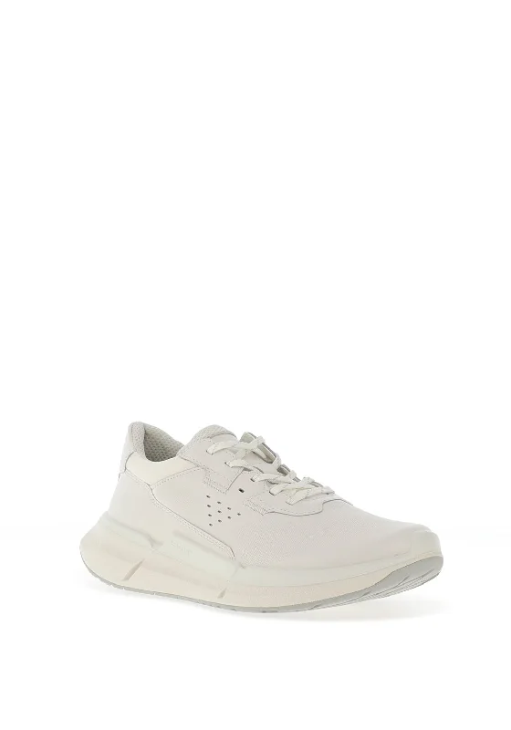 Ecco Womens Leather Biom 2.2 Trainers, White