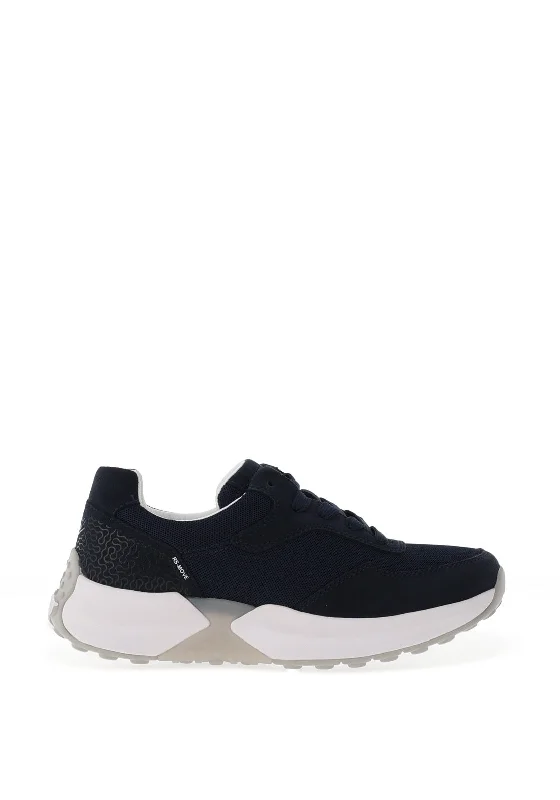 Gabor Rolling Soft RS Move Suede Leather Trainers, Navy