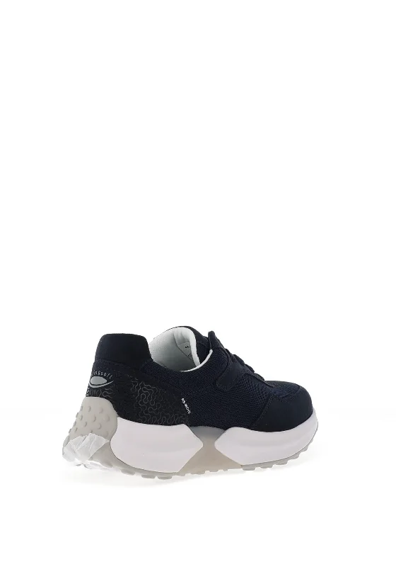 Gabor Rolling Soft RS Move Suede Leather Trainers, Navy