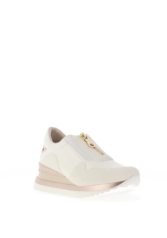 Kate Appleby Baldrine Zip Front Trainers, Porcelain