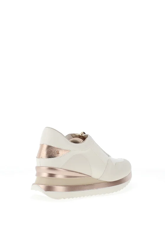 Kate Appleby Baldrine Zip Front Trainers, Porcelain