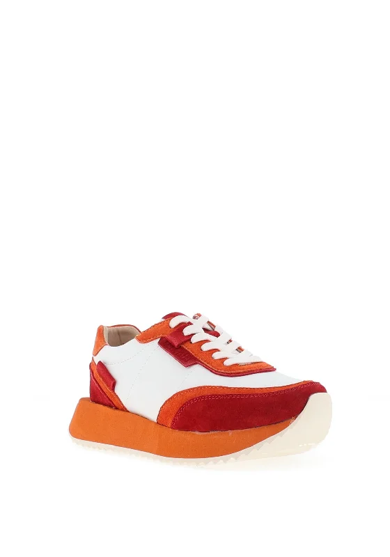 Kate Appleby Chatham Chunky Colour Block Trainers, Tango Burst