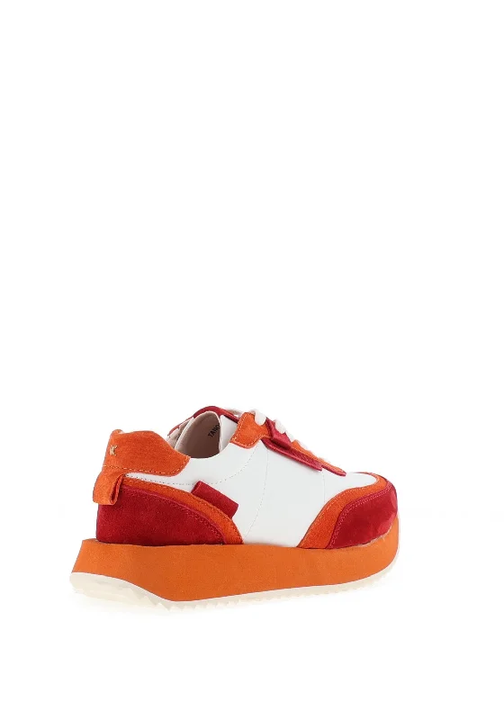 Kate Appleby Chatham Chunky Colour Block Trainers, Tango Burst