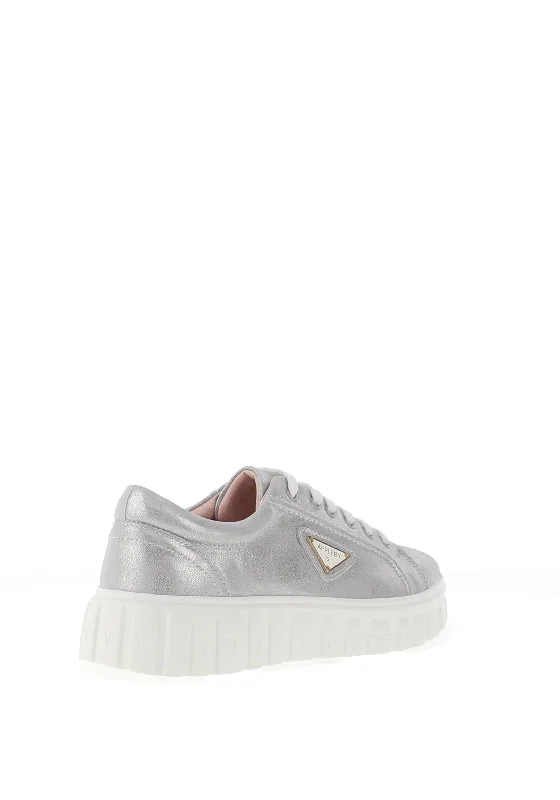 Kate Appleby Kilmaurs Patent Trainers, Chrome Shine