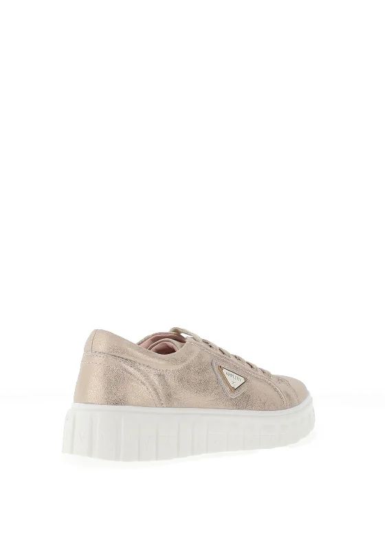 Kate Appleby Kilmaurs Patent Trainers, Gold Shine