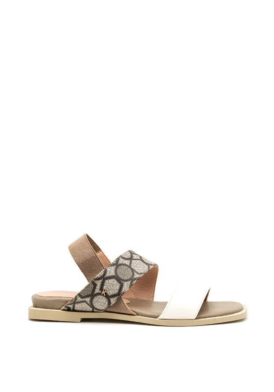 Kate Appleby Talgarth Logo Strap Sandals, Grey