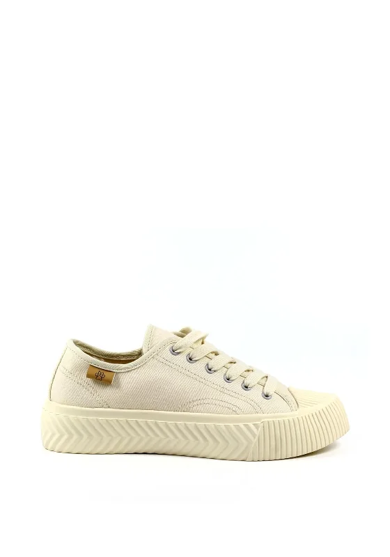 Lunar Lazy Dogz Jayne Laced Trainers, Beige