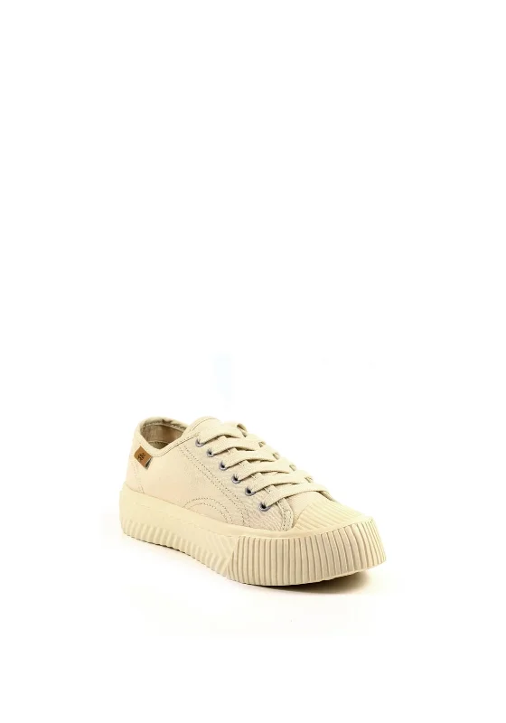 Lunar Lazy Dogz Jayne Laced Trainers, Beige