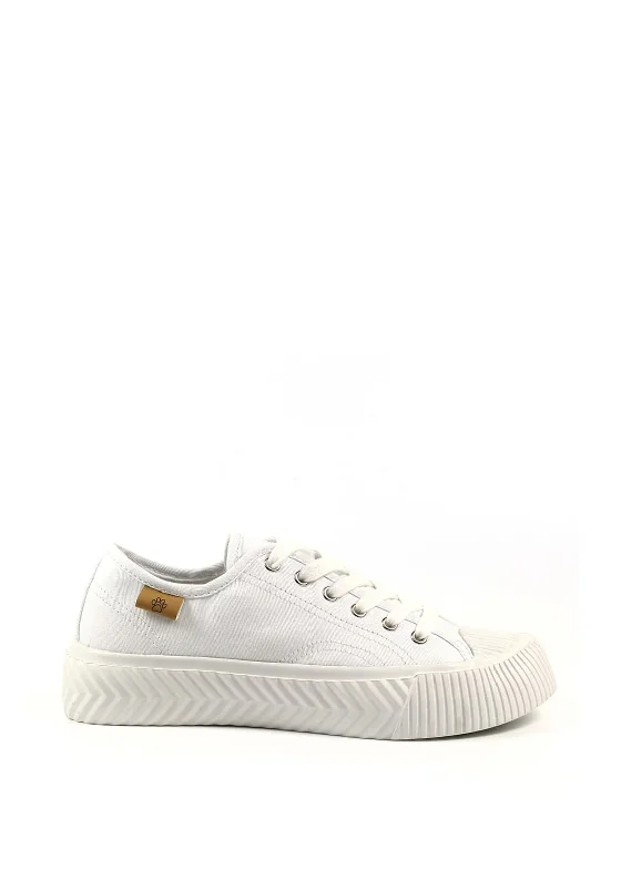 Lunar Lazy Dogz Jayne Laced Trainers, White