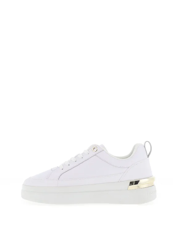 Tommy Hilfiger Womens Monogram Lux Court Trainer, White