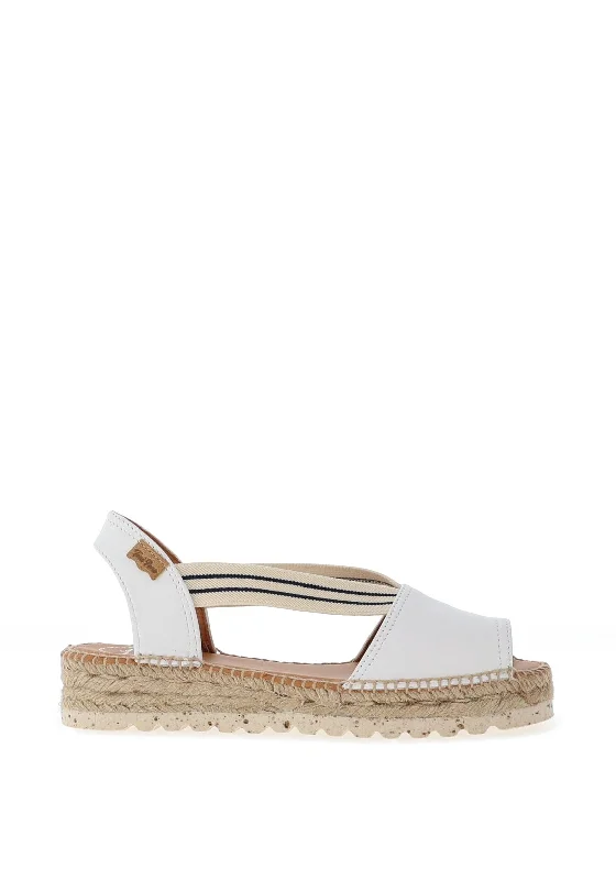 Toni Pons Estel Leather Espadrille Sandals, White