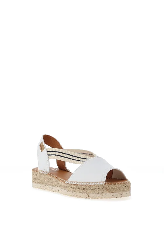 Toni Pons Estel Leather Espadrille Sandals, White