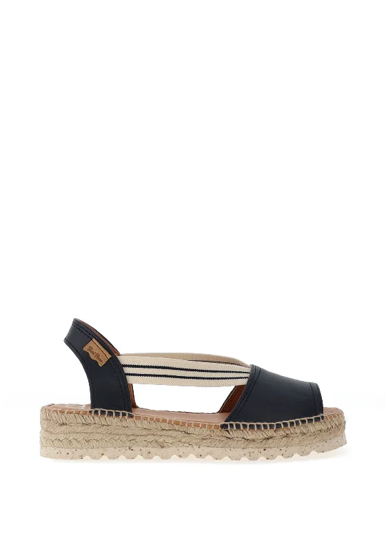 Toni Pons Estel Leather Espadrille Sandals, Navy