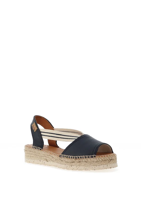 Toni Pons Estel Leather Espadrille Sandals, Navy