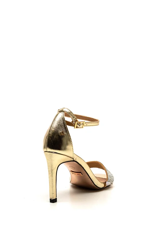 Una Healy Chasing Cars Heeled Sandals, Gold