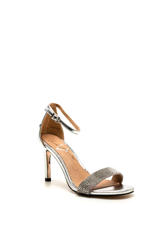 Una Healy Chasing Cars Heeled Sandals, Silver