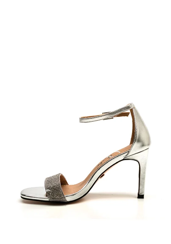 Una Healy Chasing Cars Heeled Sandals, Silver