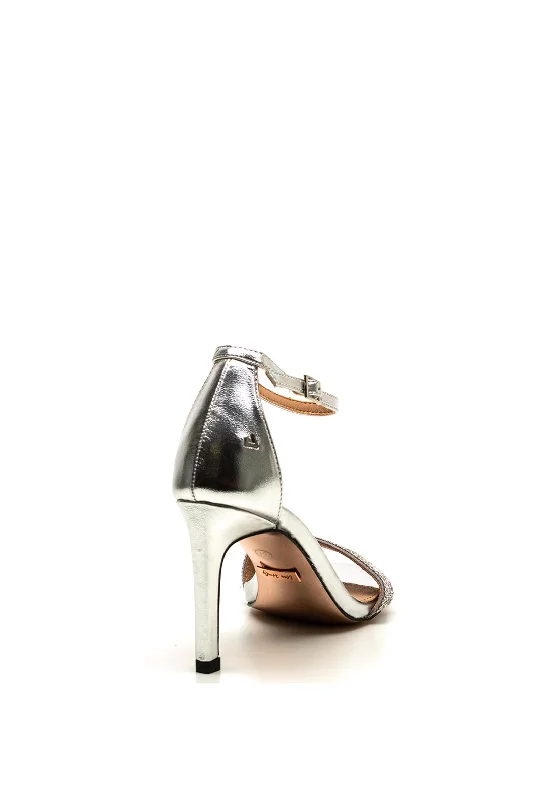 Una Healy Chasing Cars Heeled Sandals, Silver