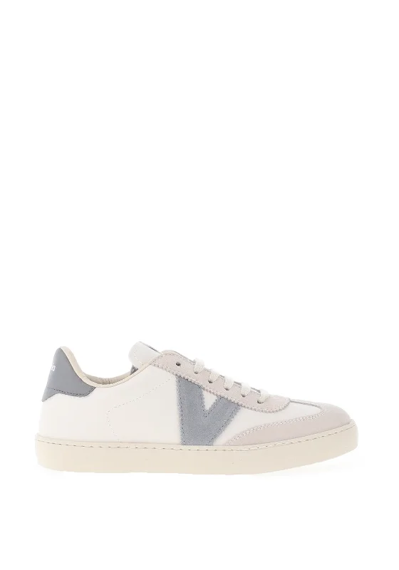 Victoria Womens Berlin Leather Trainers, Grey