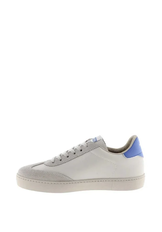 Victoria Womens Berlin Leather Trainers, Azul