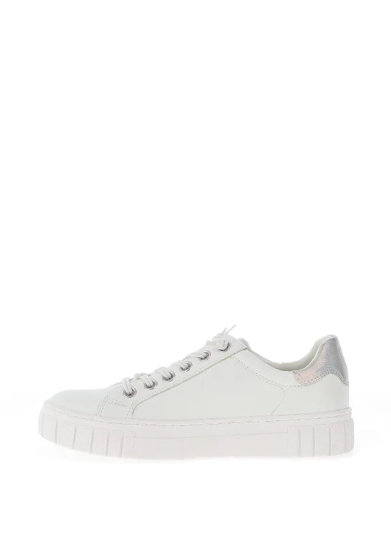 Marco Tozzi Platform Sole Trainer, White Combi