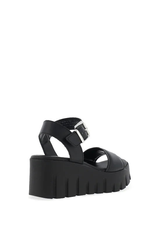 Tamaris Leather Chunky Platform Trainers, Black