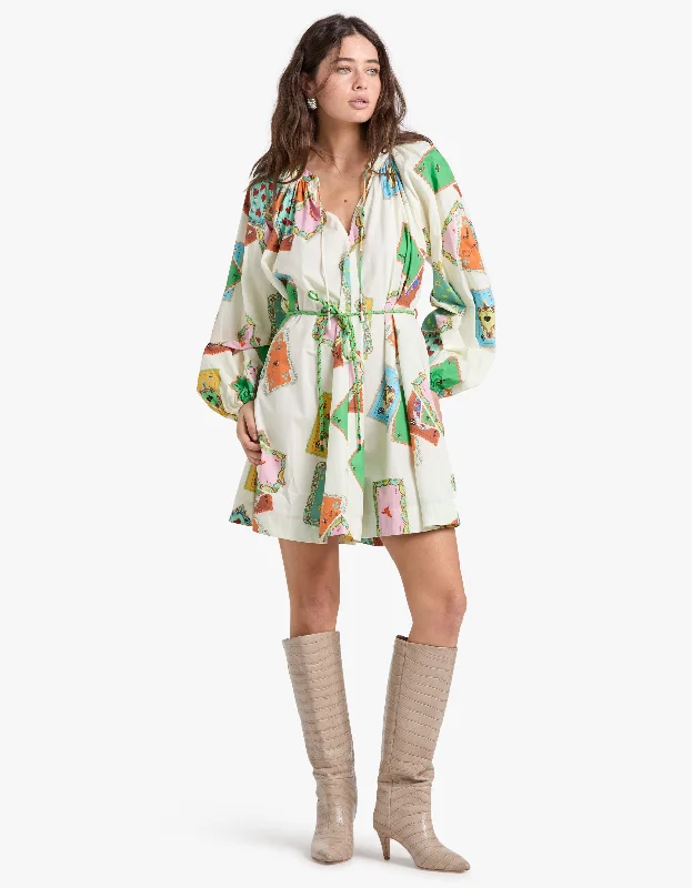 Rummy Longsleeve Mini Dress - Multi