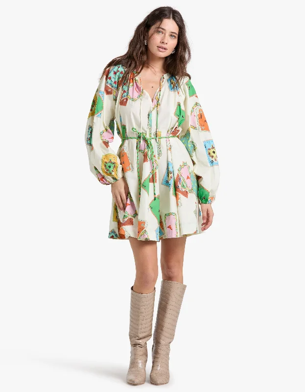 Rummy Longsleeve Mini Dress - Multi