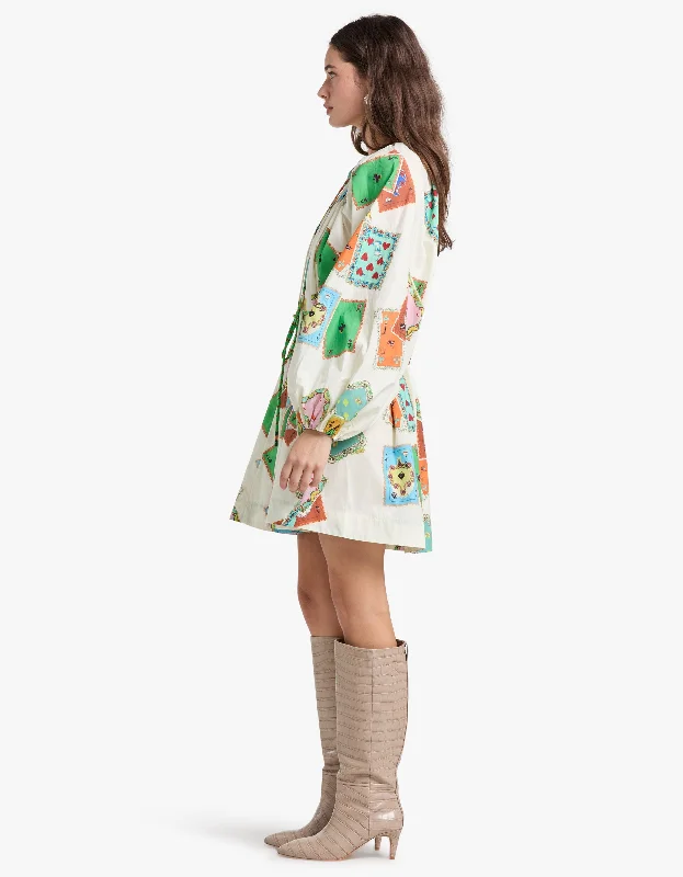 Rummy Longsleeve Mini Dress - Multi