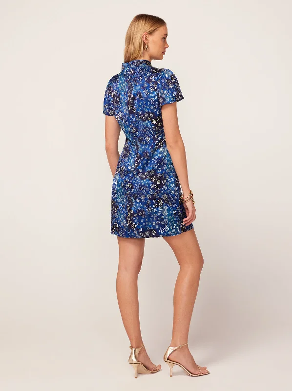 Harlow Midnight Constellation Print Mini Dress