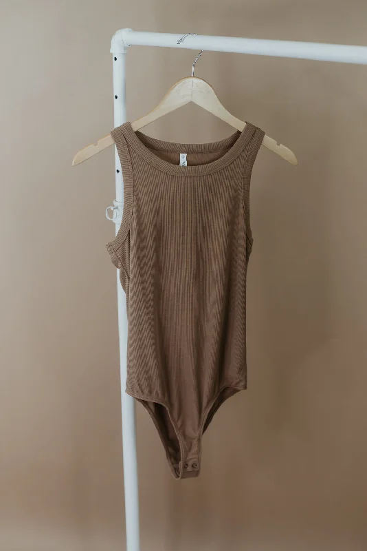 All Me Ribbed Bodysuit, Camel