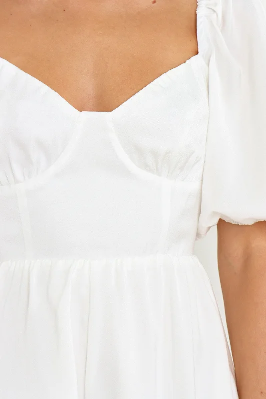 Billie Romper - White