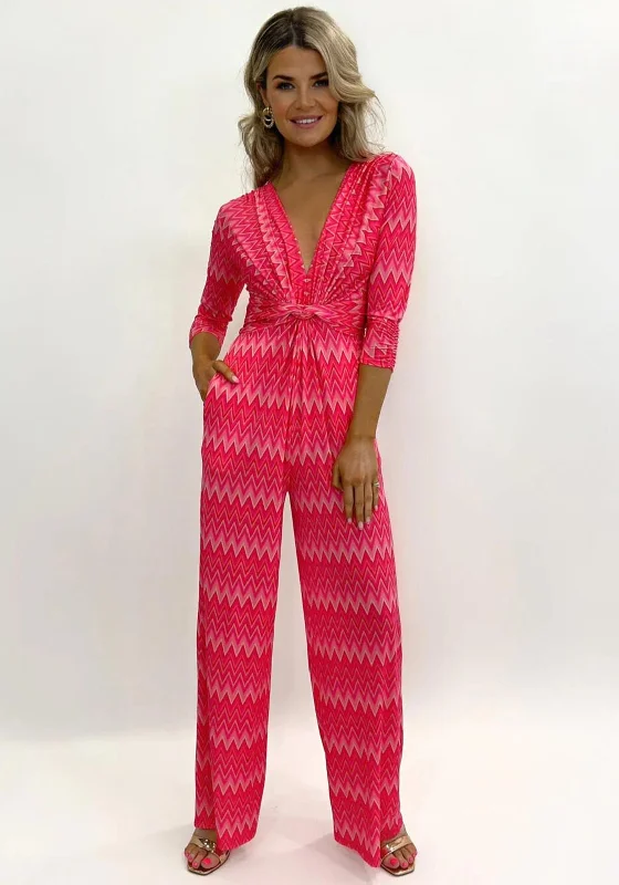 Kate & Pippa Servino Zig Zag Jumpsuit, Pink