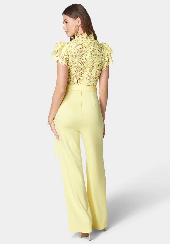 Lace High Neck Jumpsuit