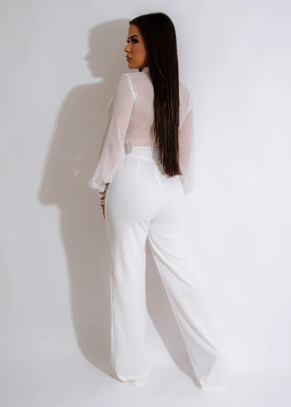 Leaving Tonight Jumpsuit White