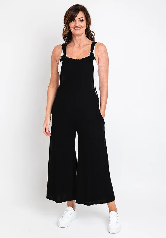 One Life Sabina Knot Strap Jumpsuit, Black