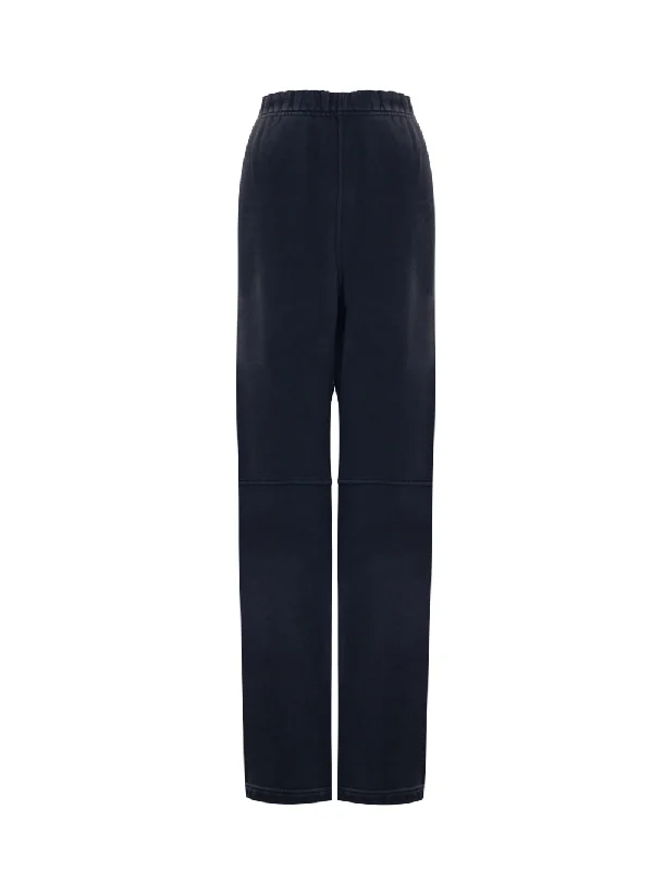 High Waisted Sweatpant in Classic Terry (Washed Jet)