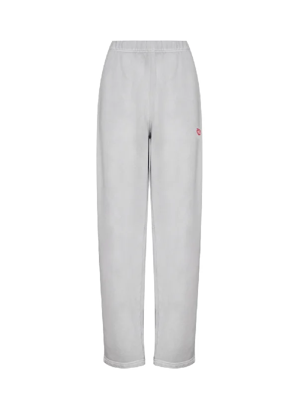 High Waisted Sweatpant in Classic Terry (Washed Smoke White)